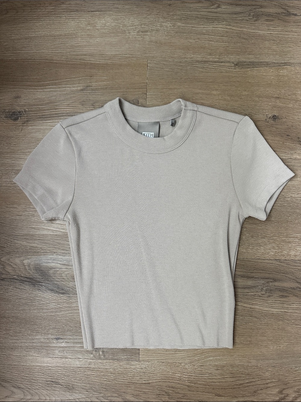 Kith Women's Short Sleeve Crewneck Top — Beige